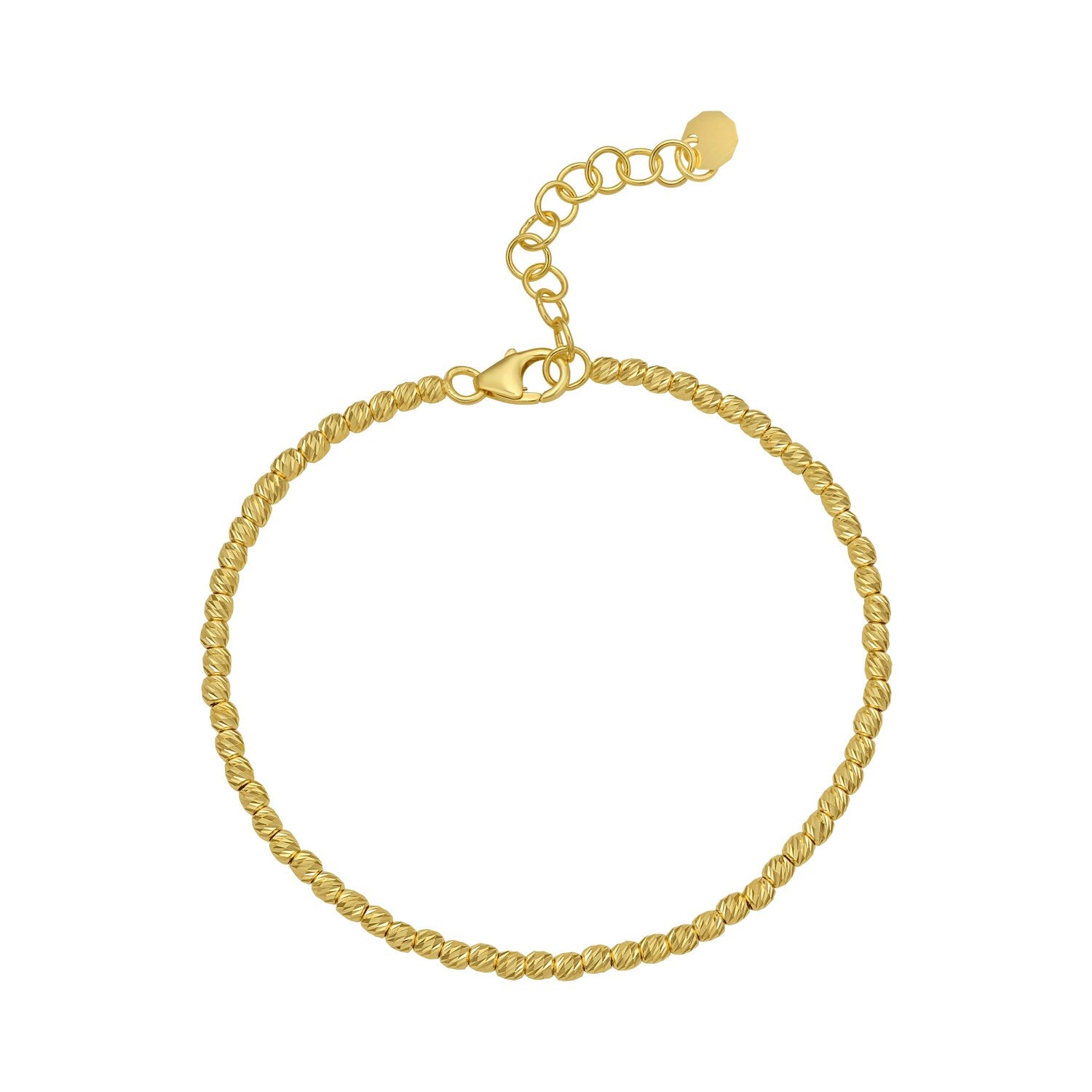 14K Yellow Gold Bead Chain Bracelet