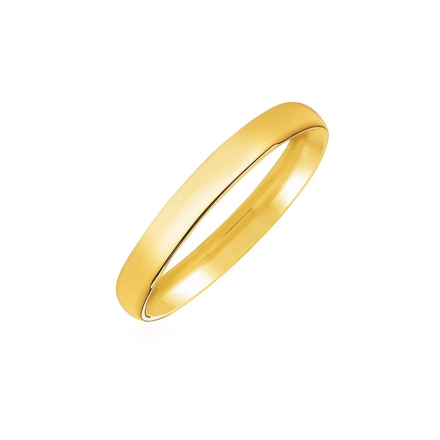 14k Yellow Gold Comfort Fit Wedding Band (3.00 mm)