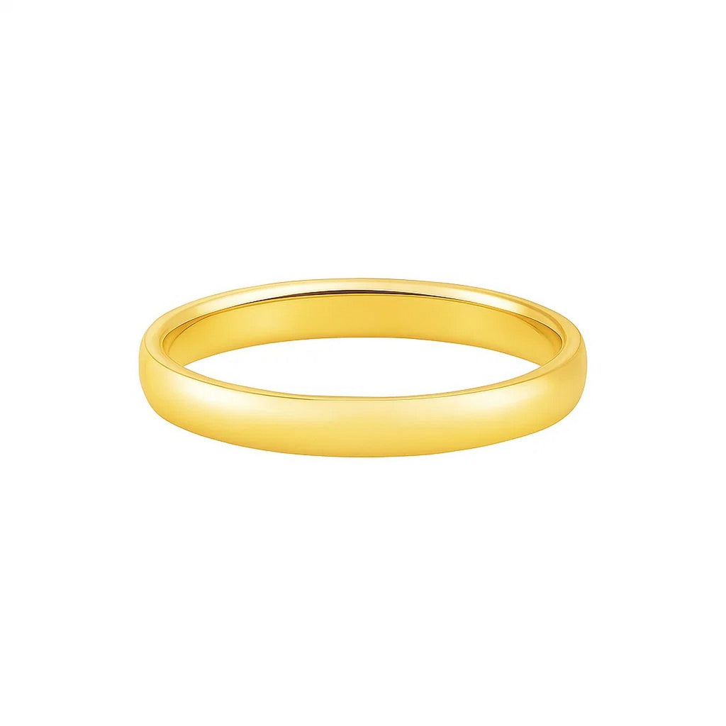 14k Yellow Gold Comfort Fit Wedding Band (3.00 mm)